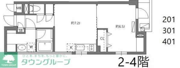 ワーフときわ台の物件間取画像